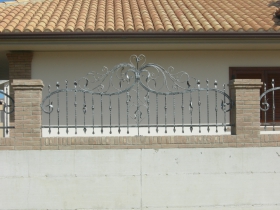 Recinzione in ferro battuto